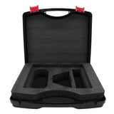 Water Resistant Satellite Hard Case for Adapter Cable Kickstand Power Supply Accessories Travel Handle Case for Outdoor Camping Car RV Boat Trips