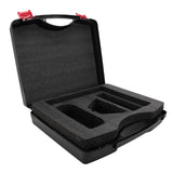 Water Resistant Satellite Hard Case for Adapter Cable Kickstand Power Supply Accessories Travel Handle Case for Outdoor Camping Car RV Boat Trips