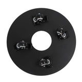 Rolling Plant Stand with Lockable Wheels Quiet Carbon Steel Water Resistant Weather Resistant Round Plant Dolly for Living Room Balcony Patio 30.5cm / 12in