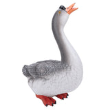 Goose Statue Figurine Resin Gray Goose Farm Animal Sculpture Desktop Ornament for Home Garden Patio Decoration In Australia - Darrahopens