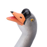 Goose Statue Figurine Resin Gray Goose Farm Animal Sculpture Desktop Ornament for Home Garden Patio Decoration In Australia - Darrahopens