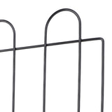 Decorative Garden Fence Iron Metal Wire Garden Fence Ground Stake Animal Barrier Fence for Outdoor Flower Bed Edging