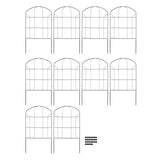 Decorative Garden Fence Arched Fence Border Iron Metal Wire Fence Panel Dog Rabbits Ground Stakes Fence for Flower Bed Edging In Australia - Darrahopens