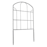 Decorative Garden Fence Arched Fence Border Iron Metal Wire Fence Panel Dog Rabbits Ground Stakes Fence for Flower Bed Edging