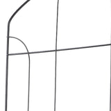 Decorative Garden Fence Arched Fence Border Iron Metal Wire Fence Panel Dog Rabbits Ground Stakes Fence for Flower Bed Edging