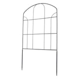 Decorative Garden Fence Arched Fence Border Iron Metal Wire Fence Panel Dog Rabbits Ground Stakes Fence for Flower Bed Edging