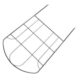 Decorative Garden Fence Arched Fence Border Iron Metal Wire Fence Panel Dog Rabbits Ground Stakes Fence for Flower Bed Edging