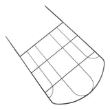 Decorative Garden Fence Arched Fence Border Iron Metal Wire Fence Panel Dog Rabbits Ground Stakes Fence for Flower Bed Edging