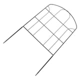 Decorative Garden Fence Arched Fence Border Iron Metal Wire Fence Panel Dog Rabbits Ground Stakes Fence for Flower Bed Edging