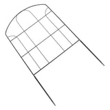 Decorative Garden Fence Arched Fence Border Iron Metal Wire Fence Panel Dog Rabbits Ground Stakes Fence for Flower Bed Edging