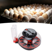 12 Eggs Incubator ABS PET Poultry Hatching Machine with Automatic Egg Turning Candling Watering Temperature Control for Chickens Goose Duck US Plug 110V