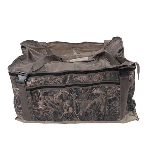 Duck Decoy Bag Oxford Cloth 12 Slotted Waterfowl Goose Decoy Bag with Mesh Cover for Outdoor Camping Camouflage