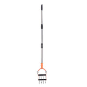 Garden Cultivator Tool Stainless Steel Lawn Reseeding Garden Tool Adjustable Handle Garden Soil Loosener with Weeding Blade for Soil Mixing 3 Sections In Australia - Darrahopens