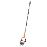 Garden Cultivator Tool Stainless Steel Lawn Reseeding Garden Tool Adjustable Handle Garden Soil Loosener with Weeding Blade for Soil Mixing 3 Sections In Australia - Darrahopens