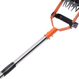 Garden Cultivator Tool Stainless Steel Lawn Reseeding Garden Tool Adjustable Handle Garden Soil Loosener with Weeding Blade for Soil Mixing 3 Sections