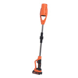 Cordless Electric Leaf Blower ABS Battery Powered Foldable Handheld Leaf Blower with 1500mAh Battery and Charger for Lawn Patio Orange US Plug