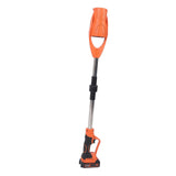 Cordless Electric Leaf Blower ABS Battery Powered Foldable Handheld Leaf Blower with 1500mAh Battery and Charger for Lawn Patio Orange US Plug