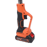 Cordless Electric Leaf Blower ABS Battery Powered Foldable Handheld Leaf Blower with 1500mAh Battery and Charger for Lawn Patio Orange US Plug