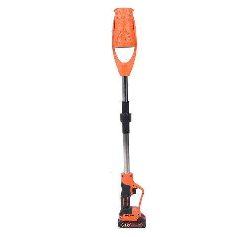 Cordless Electric Leaf Blower ABS Battery Powered Foldable Handheld Leaf Blower with 1500mAh Battery and Charger for Lawn Patio Orange EU Plug In Australia - Darrahopens