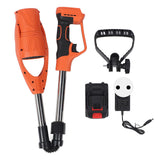 Cordless Electric Leaf Blower ABS Battery Powered Foldable Handheld Leaf Blower with 1500mAh Battery and Charger for Lawn Patio Orange EU Plug