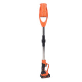 Cordless Electric Leaf Blower ABS Battery Powered Foldable Handheld Leaf Blower with 1500mAh Battery and Charger for Lawn Patio Orange EU Plug
