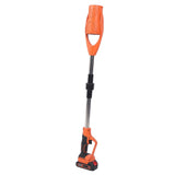Cordless Electric Leaf Blower ABS Battery Powered Foldable Handheld Leaf Blower with 1500mAh Battery and Charger for Lawn Patio Orange EU Plug
