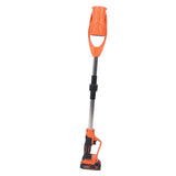 Cordless Electric Leaf Blower ABS Battery Powered Foldable Handheld Leaf Blower with 1500mAh Battery and Charger for Lawn Patio Orange EU Plug