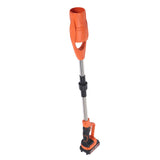 Cordless Electric Leaf Blower ABS Battery Powered Foldable Handheld Leaf Blower with 1500mAh Battery and Charger for Lawn Patio Orange EU Plug