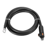 4 AWG Power Cable External Negative Battery Box Cord Straight Plug and SC25-8 Terminal for Car Boat Motorcycle Tractor 2m / 6.6ft