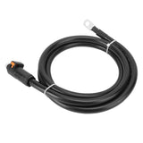 4 AWG Power Cable External Negative Battery Box Cord Straight Plug and SC25-8 Terminal for Car Boat Motorcycle Tractor 2m / 6.6ft