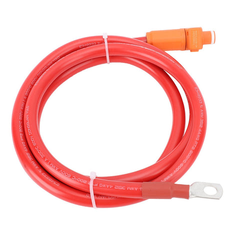 4AWG Power Cable Soft Red Straight Plug and SC25 8 Terminal Power Cord for Ships Motorcycles Cars Tractors 2m / 6.56ft