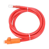 4AWG Power Cable Soft Red Straight Plug and SC25 8 Terminal Power Cord for Ships Motorcycles Cars Tractors 2m / 6.56ft