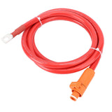 4AWG Power Cable Soft Red Straight Plug and SC25 8 Terminal Power Cord for Ships Motorcycles Cars Tractors 2m / 6.56ft