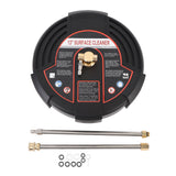 13 Inch Pressure Washer Surface Cleaner 2500PSI Stainless Steel Surface Cleaner Power Washer Attachment with 1/4 Inch Interface 2 Extension Wands In Australia - Darrahopens