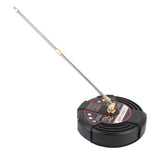 13 Inch Pressure Washer Surface Cleaner 2500PSI Stainless Steel Surface Cleaner Power Washer Attachment with 1/4 Inch Interface 2 Extension Wands