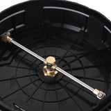 13 Inch Pressure Washer Surface Cleaner 2500PSI Stainless Steel Surface Cleaner Power Washer Attachment with 1/4 Inch Interface 2 Extension Wands