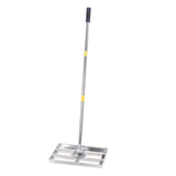 Lawn Leveling Rake Stainless Steel Adjustable Handle Lawn Leveler Tool for Landscape Backyard Garden Golf Course Farm