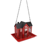 Bird Feeder House for Outside Mesh Wild Bird Feeder Large Capacity Weatherproof Bird Feeding Station Hanging for Garden Yard Squirrel Proof Red In Australia - Darrahopens