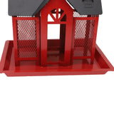 Bird Feeder House for Outside Mesh Wild Bird Feeder Large Capacity Weatherproof Bird Feeding Station Hanging for Garden Yard Squirrel Proof Red In Australia - Darrahopens