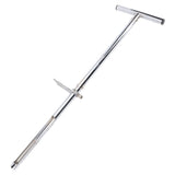 Soil Sampler with Foot Pedal T Shape Handle Stainless Steel Soil Probe Test Kit for Garden Lawn Farm