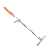 Dibble Bar Planting Tool with Foot Pedal Stainless Steel T Handle Spade Shovel for Digging Transplanting Gardening