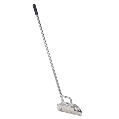 Metal Detector Sand Shovel Detachable Handle Stainless Steel Fast Sifting Short Beach Sand Sifter Scoop for Treasure Detecting