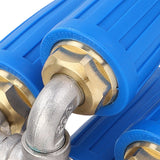 4 in 1 Pressure Washer Nozzle Blue 360° Rotating 4000psi 1/4 Inch Quick Connector Pressure Washer Turbo Nozzle for Vehicle Floor