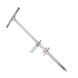 Soil Sampler Probe Stainless Steel Soil Probe with Foot Pedal Ergonomic T Handle Planting Tool 33.5in for Lawn Garden Farm Plant Care