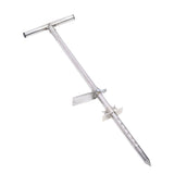 Soil Sampler Probe Stainless Steel Soil Probe with Foot Pedal Ergonomic T Handle Planting Tool 33.5in for Lawn Garden Farm Plant Care