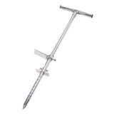 Soil Sampler Probe Stainless Steel Soil Probe with Foot Pedal Ergonomic T Handle Planting Tool 33.5in for Lawn Garden Farm Plant Care