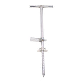 Soil Sampler Probe Stainless Steel Soil Probe with Foot Pedal Ergonomic T Handle Planting Tool 33.5in for Lawn Garden Farm Plant Care
