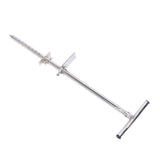 Soil Sampler Probe Stainless Steel Soil Probe with Foot Pedal Ergonomic T Handle Planting Tool 33.5in for Lawn Garden Farm Plant Care