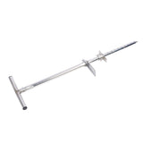 Soil Sampler Probe Stainless Steel Soil Probe with Foot Pedal Ergonomic T Handle Planting Tool 33.5in for Lawn Garden Farm Plant Care