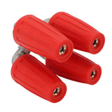 4 in 1 Turbo Nozzle Pressure Washer Quadruple Turbo Nozzle Tip Rotating Turbo Nozzle with 1/4in Quick Connector 4000 PSI Brass Stainless Steel Red
